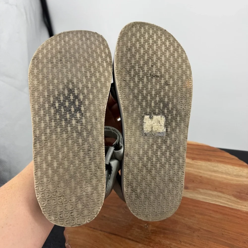 Sam Edelman Black Desert Olive Nylon Mariace Sandals Shoes sz 7 - Picture 5 of 5